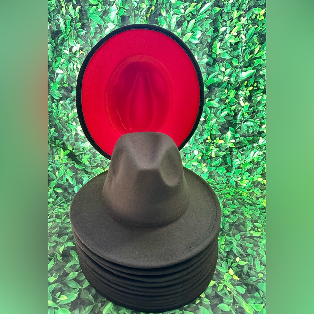 Fedora Two Tone Plain Hat-Mega SALE